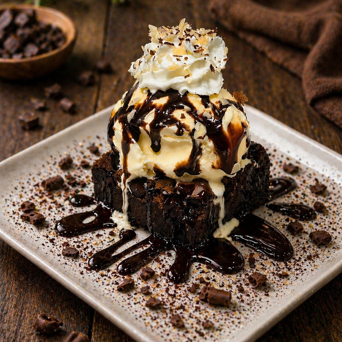 Brownie Sundae.