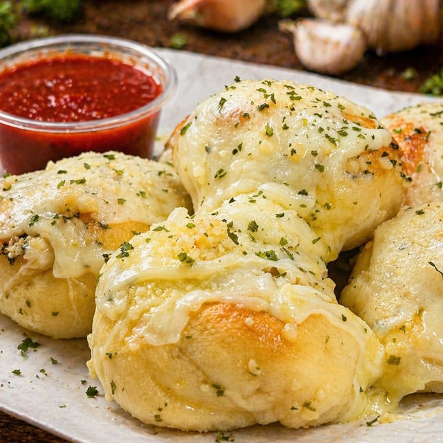 Cheesy Garlic Knots.